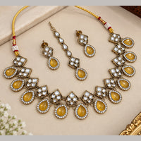 NAFJ Glamorous Crystal Stone Necklace Set
