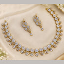 NAFJ Glamorous Crystal Stone And Austrian Stone Necklace Set