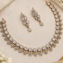 NAFJ Glamorous Crystal Stone And Austrian Stone Necklace Set
