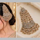 NAFJ Designer Crystal Stone And Pearl Pasa