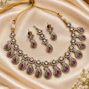 NAFJ Glamorous Crystal Stone And Austrian Stone Necklace Set