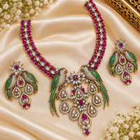 NAFJ Royal American Daimond Bird Necklace Set