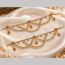NAFJ Elegant Pota Stone And Pearl Kanchain