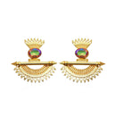 Amina Creation Gold Plated Dangler Earrings