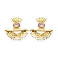 Amina Creation Gold Plated Dangler Earrings