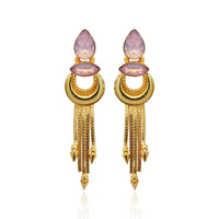 Amina Creation Gold Plated Dangler Earrings