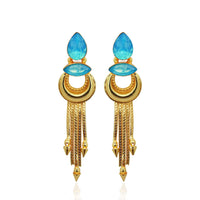 Amina Creation Gold Plated Dangler Earrings