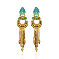Amina Creation Gold Plated Dangler Earrings