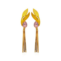 Amina Creation Gold Plated Dangler Earrings