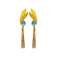 Amina Creation Gold Plated Dangler Earrings