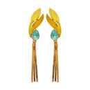 Amina Creation Gold Plated Dangler Earrings