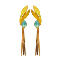 Amina Creation Gold Plated Dangler Earrings