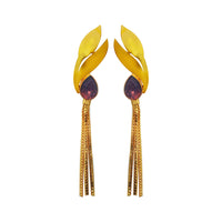 Amina Creation Gold Plated Dangler Earrings