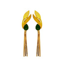 Amina Creation Gold Plated Dangler Earrings