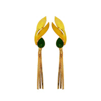 Amina Creation Gold Plated Dangler Earrings