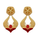 Amina Creation Gold Plated Dangler Earrings