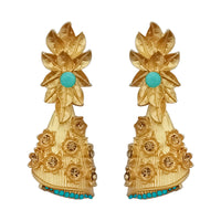 Amina Creation Gold Plated Dangler Earrings