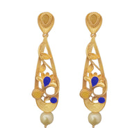 Amina Creation Gold Plated Dangler Earrings