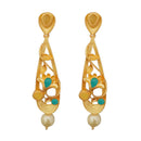Amina Creation Gold Plated Dangler Earrings
