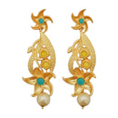 Amina Creation Gold Plated Dangler Earrings