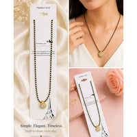 Shipra Traditional Black Beads Mangalsutra Necklace Set