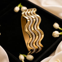 Shipra Gold Plated American Diamond Bracelet for Women