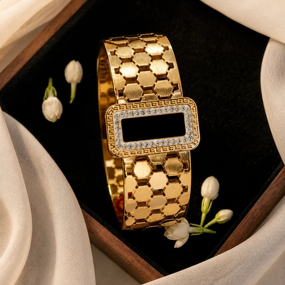 Shipra Gold Plated American Diamond Bracelet for Women
