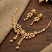 Shipra Gold Elegant Austrian Sone Necklace Jewellery Set