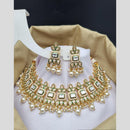 Reet Revaz Gold Finish Elegant Pota Pearl And Beads Necklace Set