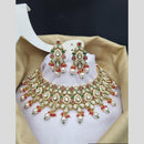 Reet Revaz Gold Finish Elegant Pota Pearl And Beads Necklace Set