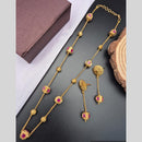 Reet Revaz Traditional Gold Plated Crystal Stone Elegant Jewelry for Women and Girls Necklace Set