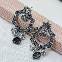 Darshana Jewels  Oxidised Plated Jhumki Earrings