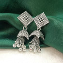Darshana Jewels  Oxidised Plated Square Jhumki Earrings