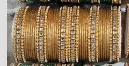 Darshana Jewels Royal Crystal Stone Designer Bangles Set