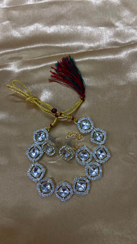Darshana Jewels Kundan And Austrian Stone Designer Necklace Set