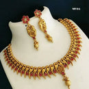 Darshana Jewels Exclusive Pota Stone And Pearl Necklace Set