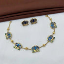 Darshana Jewels Exclusive Lotus Meenakari Necklace Set