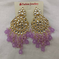 Hania Jewels Kundan Stone Pearl And Beads Dangler Earrings 
