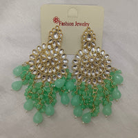 Hania Jewels Kundan Stone Pearl And Beads Dangler Earrings 