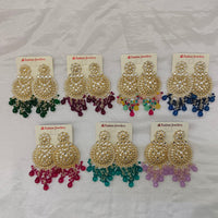 Hania Jewels Luxury Kundan Stone Pearl And Beads Dangler Earrings
