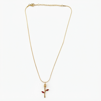 Darshana Jewels Stylish Gold Plated Tulip Flower Chain Pendant