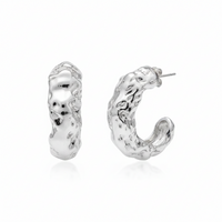 Urthn Stylish Silver Plated Earrings (Pack Of 6)