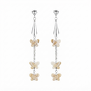 Darshana Jewels  Bohemian Shell & Pearl Drop Dangler Earrings for Women  (Set of 6)