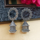 Darshana Jewels  Oxidised Plated Round Shape Jhumki Earrings(Pack of 6)