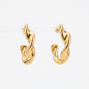 Urthn  Stylish Gold Plated Twisted  Stud Earrings(Pack of 6)