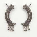 Darshana Jewels Oxidised Plated Peacock Earcuff