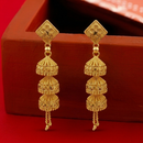 Darshana Jewels Elegant Gold Plated Floral Three Layer Jhumka Drop Earrings(Pack Of 3)