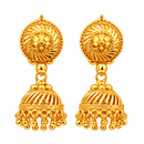 Urthn Beautiful Gold Plated Jhumka Earrings for Women | Designer Ethnic Jewellery for Festive Looks( Pack of 6)
