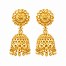 Urthn Timeless Gold Plated Jhumki Earrings | Elegant Traditional Jewellery for Weddings & Festive Occasions( Pack of 6)