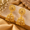 Urthn Timeless Gold Plated Jhumki Earrings | Elegant Traditional Jewellery for Weddings & Festive Occasions